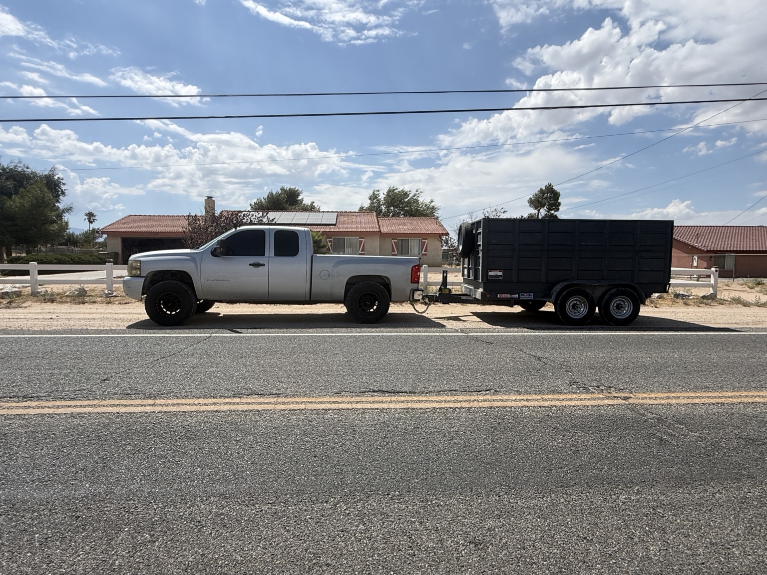 83 Junk Removal and Hauling truck and trailer